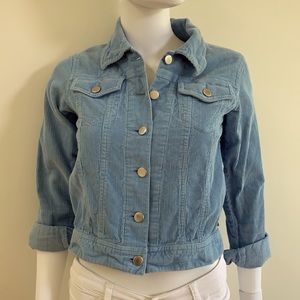 Vintage inspired Jean Corduroy Blue Jacket! 🌈